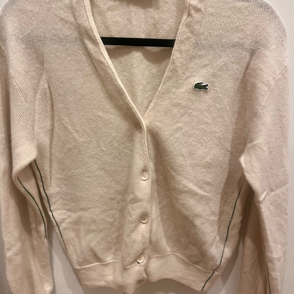 Lacoste X Bandier cashmere cardigan